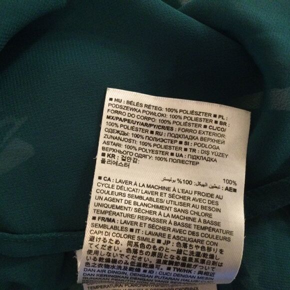 NWOT Banana Republic L Open Back Forest Green Top - Picture 8 of 8